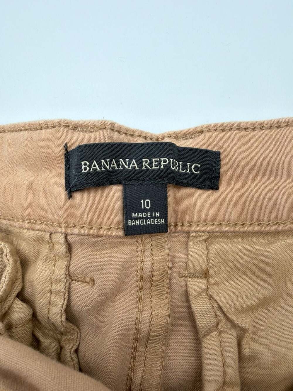 Banana Republic Brown- Tan Chino Shorts Size 10 - Picture 4 of 4